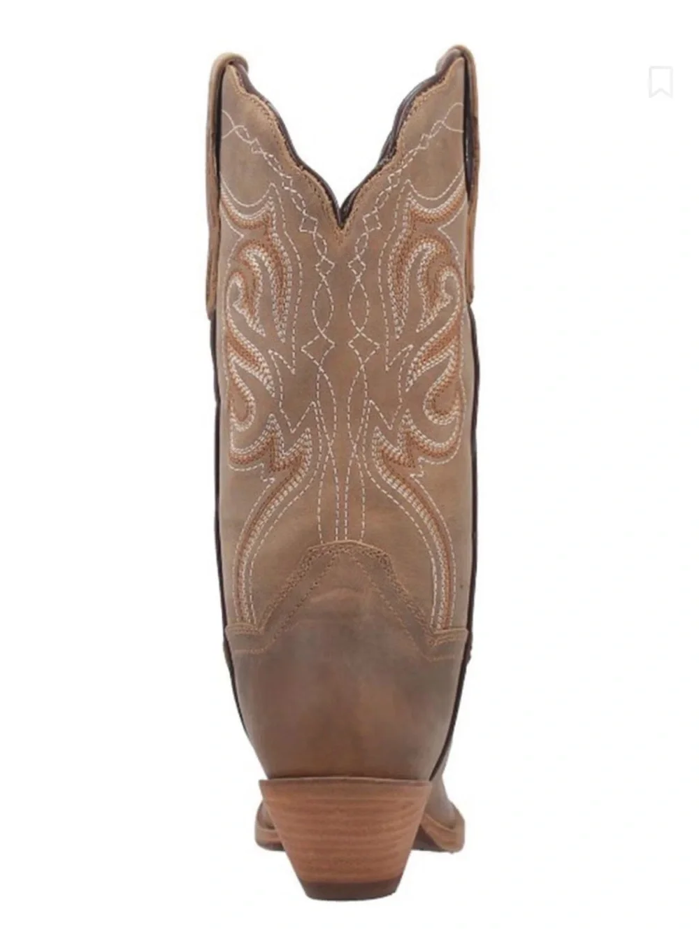 Dan Post Karmel Taupe Leather Snip Toe Western Cowgirl Boots USA Women Size 8